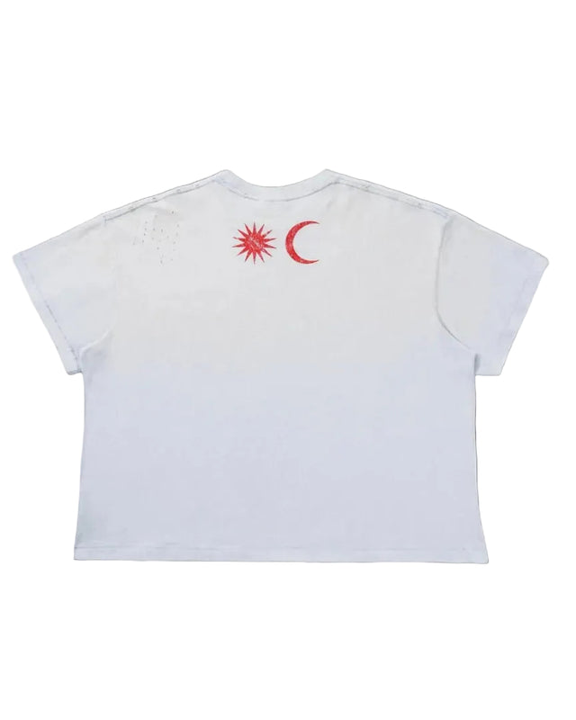 S.L.J WASHED WHITE TEE