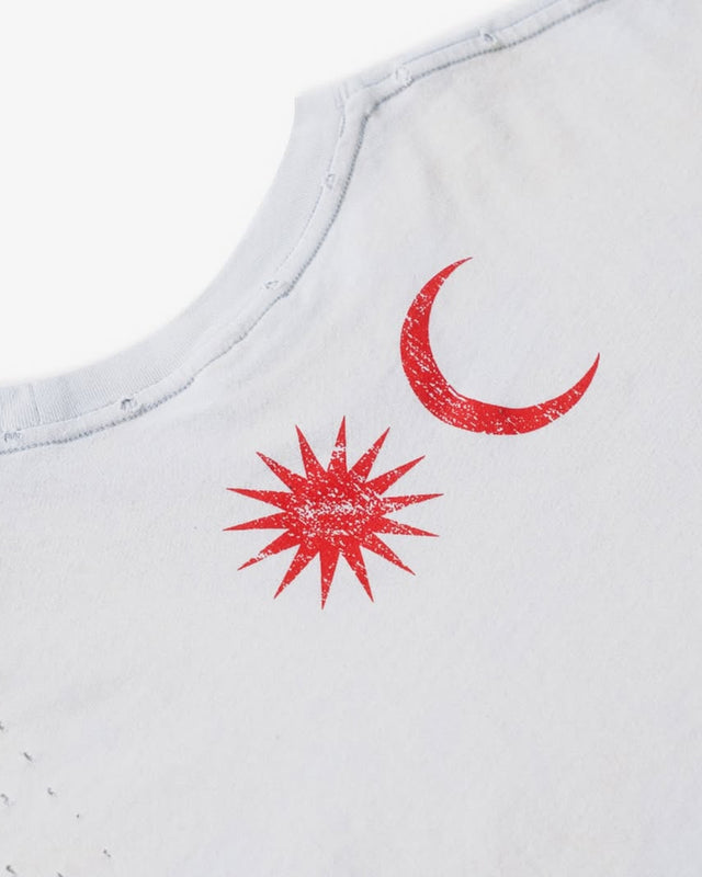 S.L.J WASHED WHITE TEE