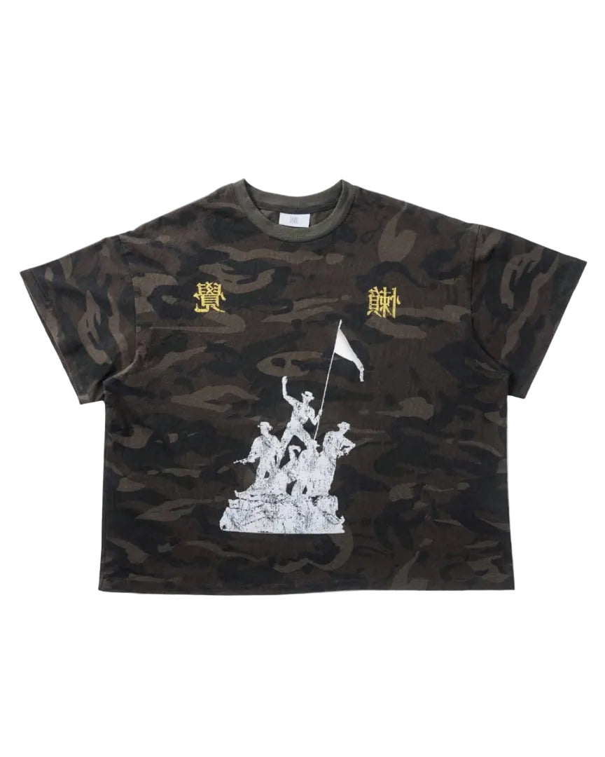 S.L.J WASHED CAMO TEE